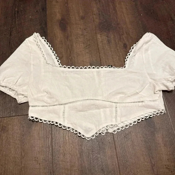 NWT MINI  EYELET COTTON TOP 8 - Picture 2 of 5